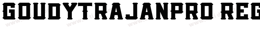 GoudyTrajanPro Regul字体转换